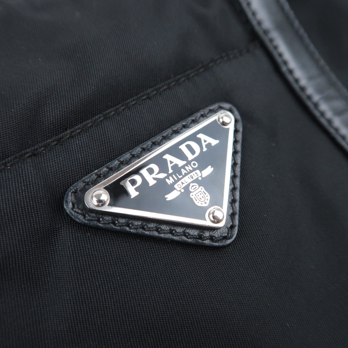 PRADA 2Way Nylon Handbag Black