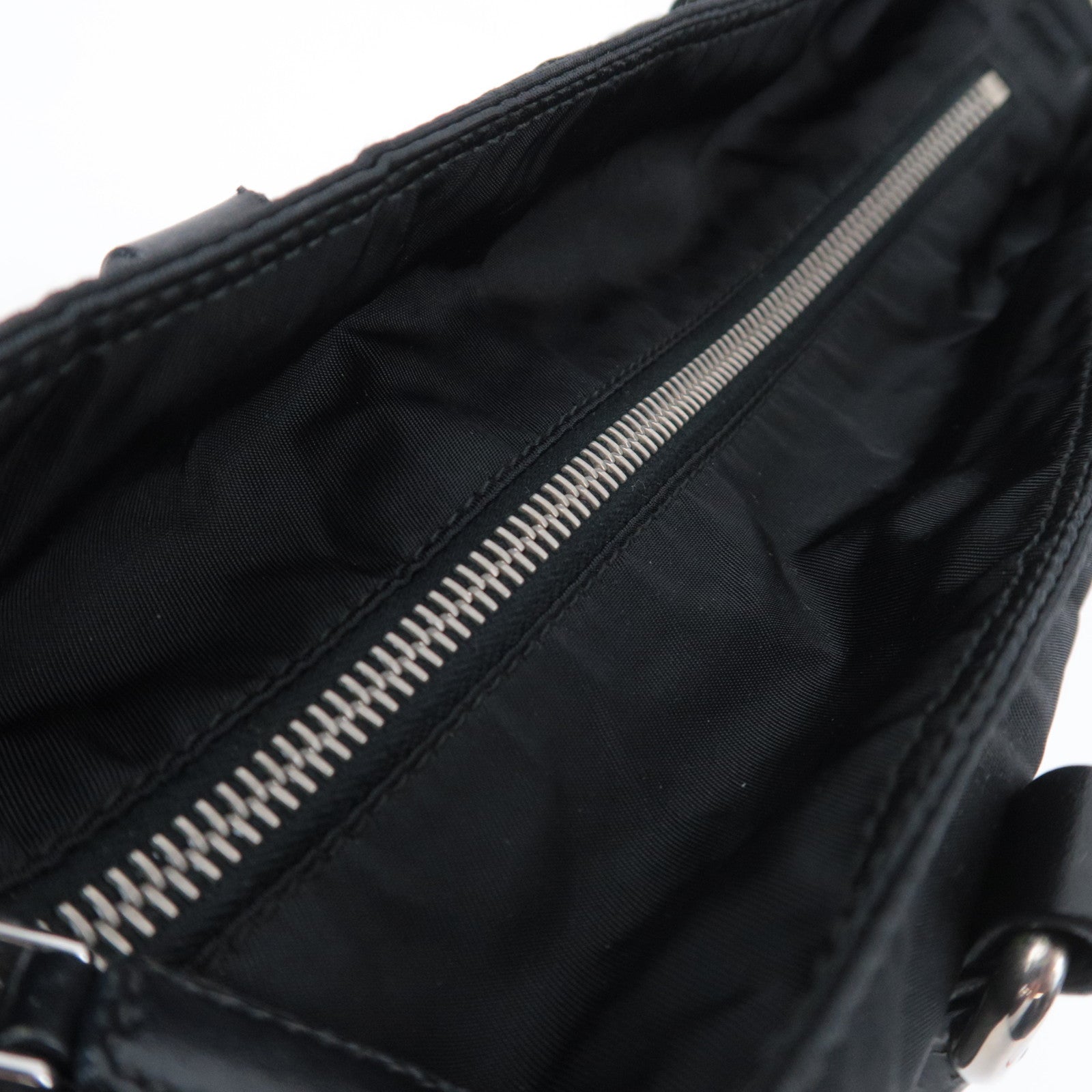 PRADA 2Way Nylon Handbag Black