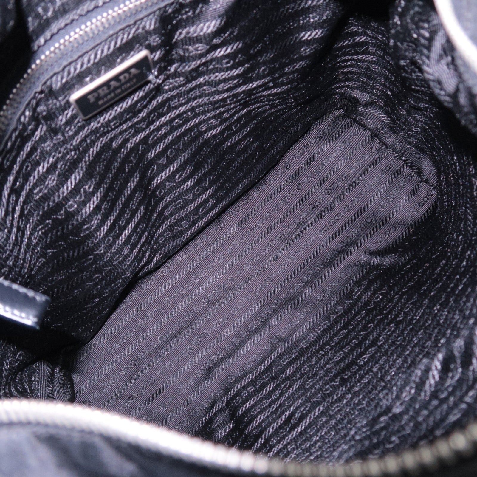 PRADA 2Way Nylon Handbag Black