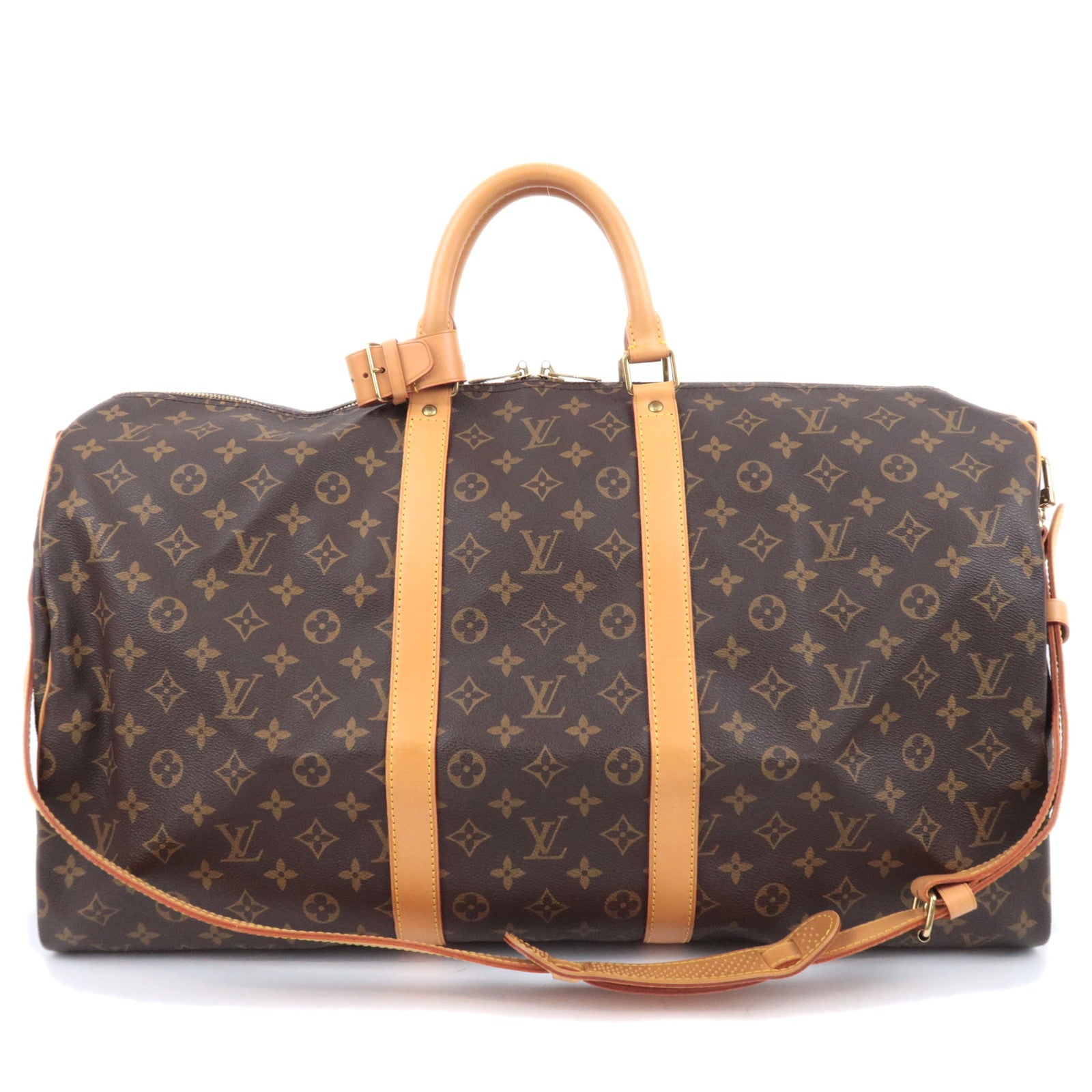 Louis Vuitton Monogram Keepall Bandouliere 55 Travel Bag M4141492088