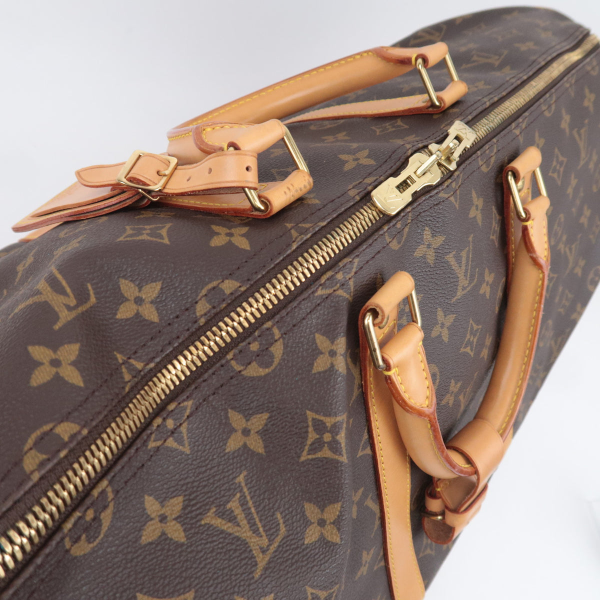 Louis Vuitton Monogram Keepall Bandouliere 55 Travel Bag M41414