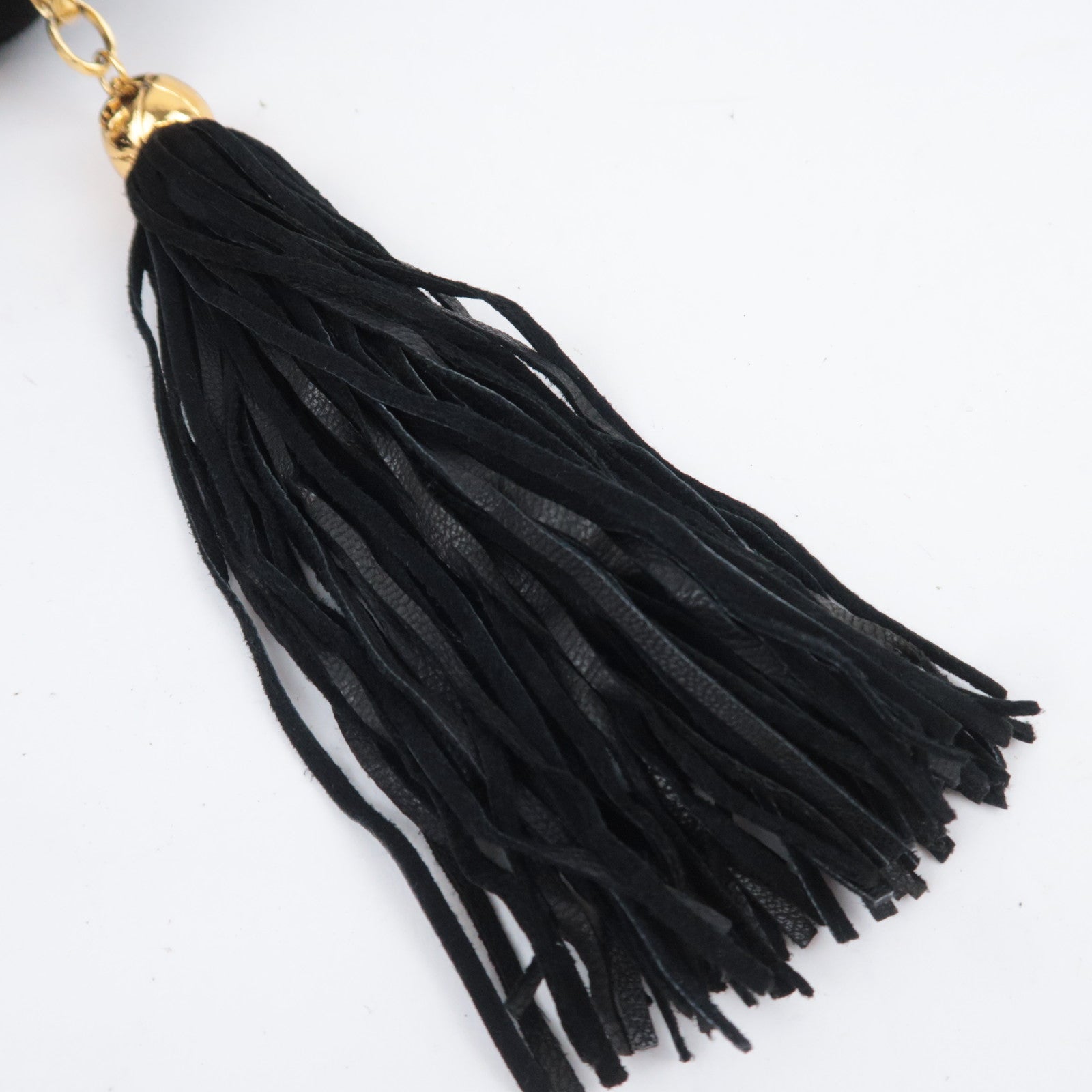 CHANEL Mademoiselle Suede Tassel Chain Shoulder Bag