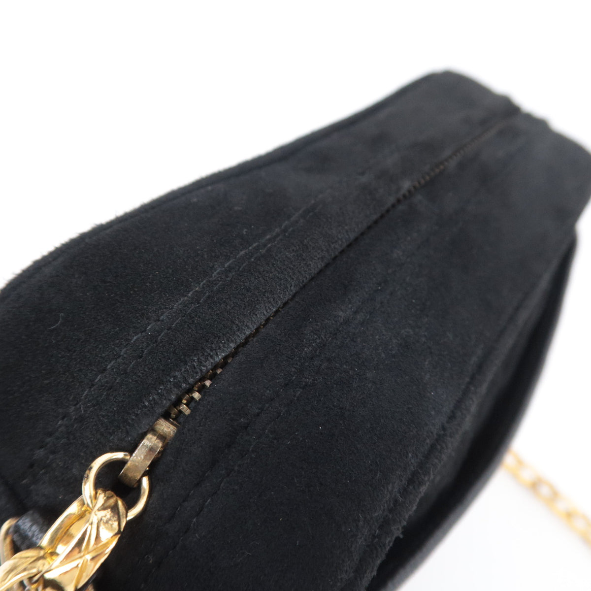 CHANEL Mademoiselle Suede Tassel Chain Shoulder Bag