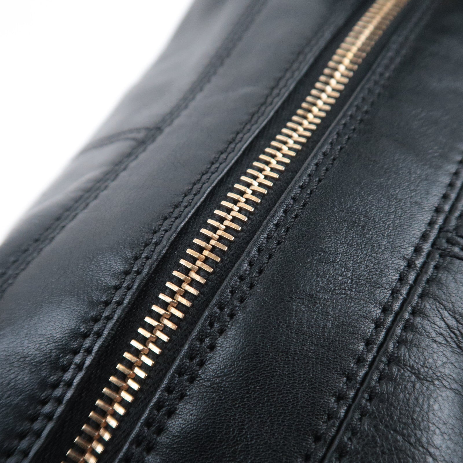 CHANEL Coco Mark Hobo Lambskin Shoulder Bag Black