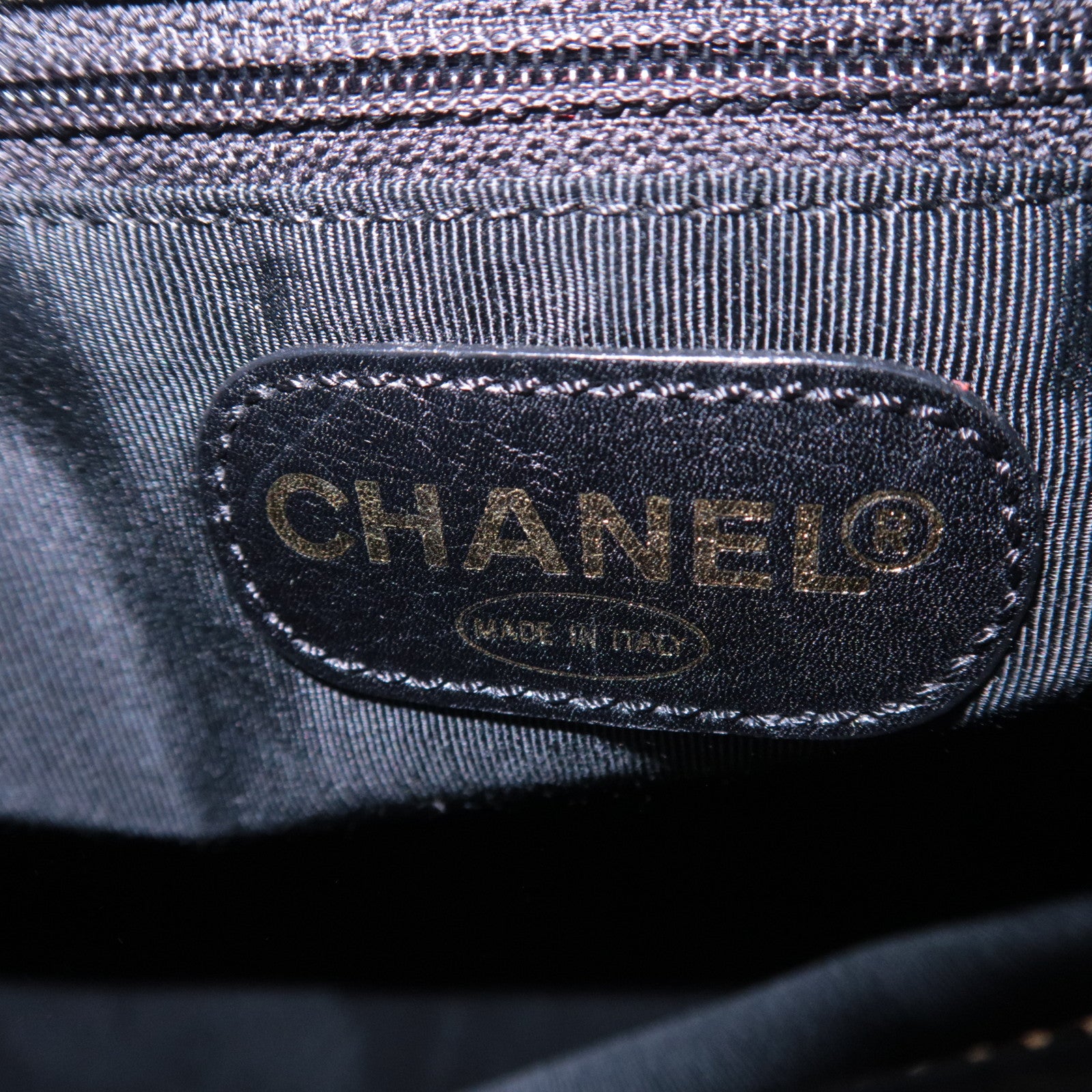 CHANEL Coco Mark Hobo Lambskin Shoulder Bag Black