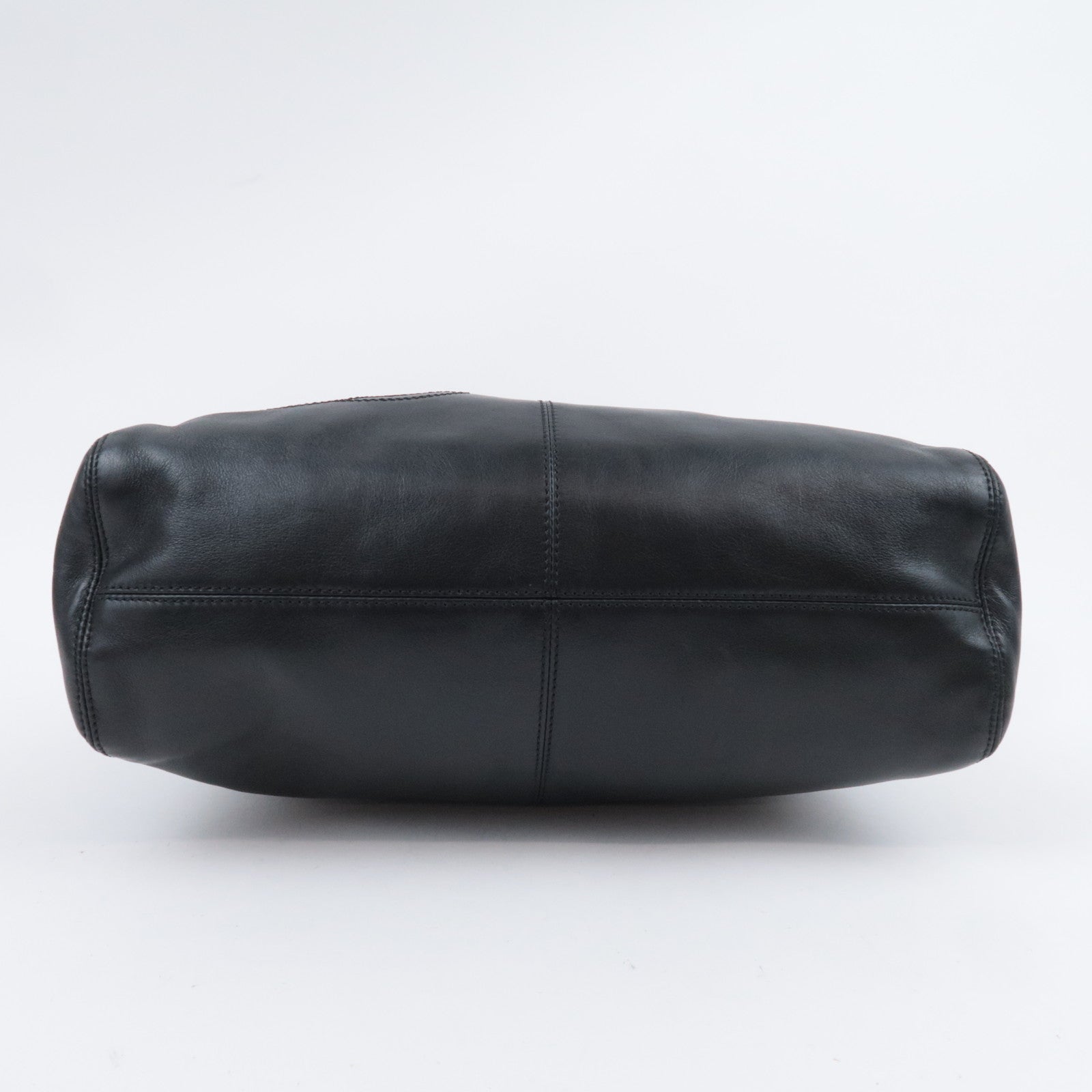 CHANEL Coco Mark Hobo Lambskin Shoulder Bag Black