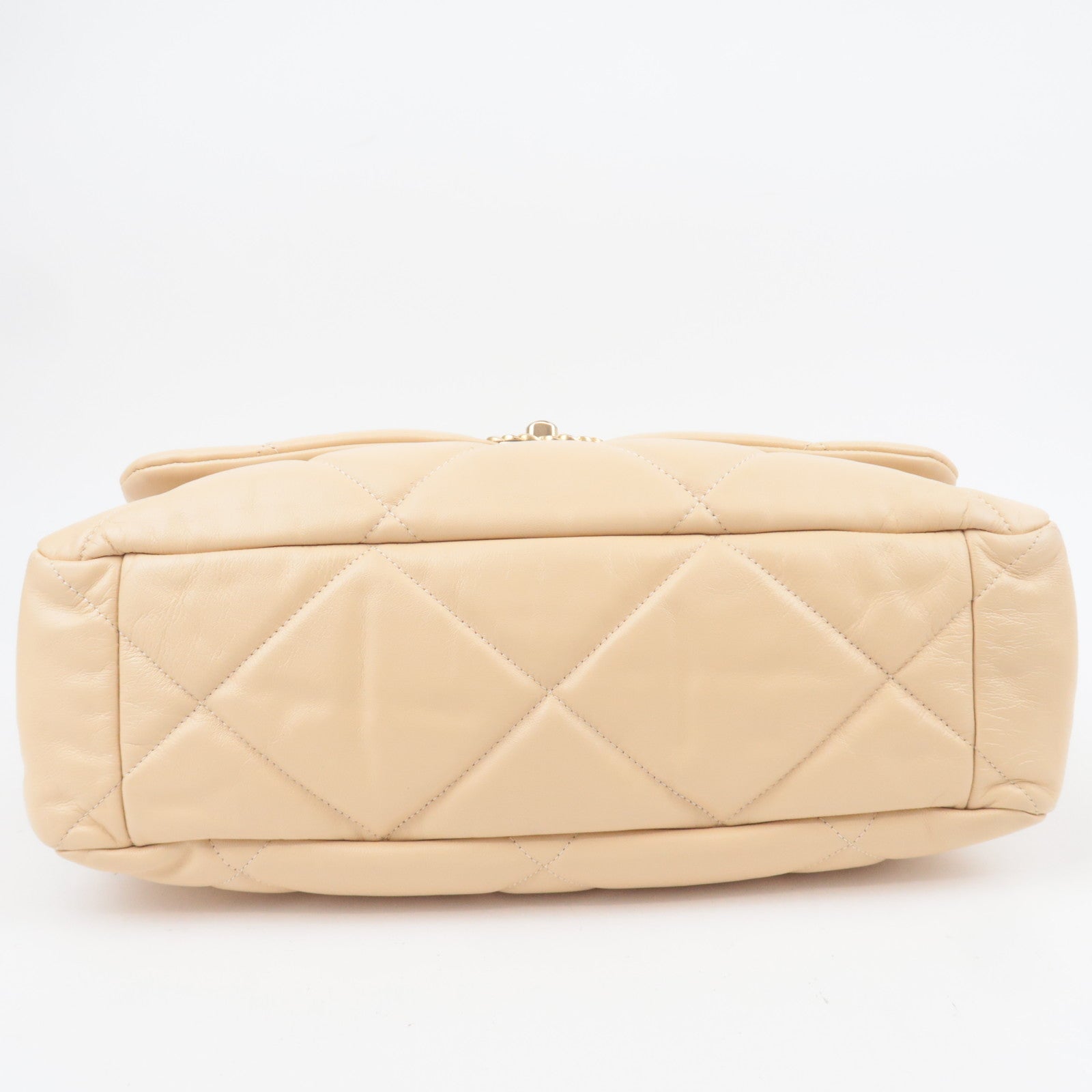 CHANEL 19 Dixneuf Maxi Lambskin Chain Shoulder Bag AS1162