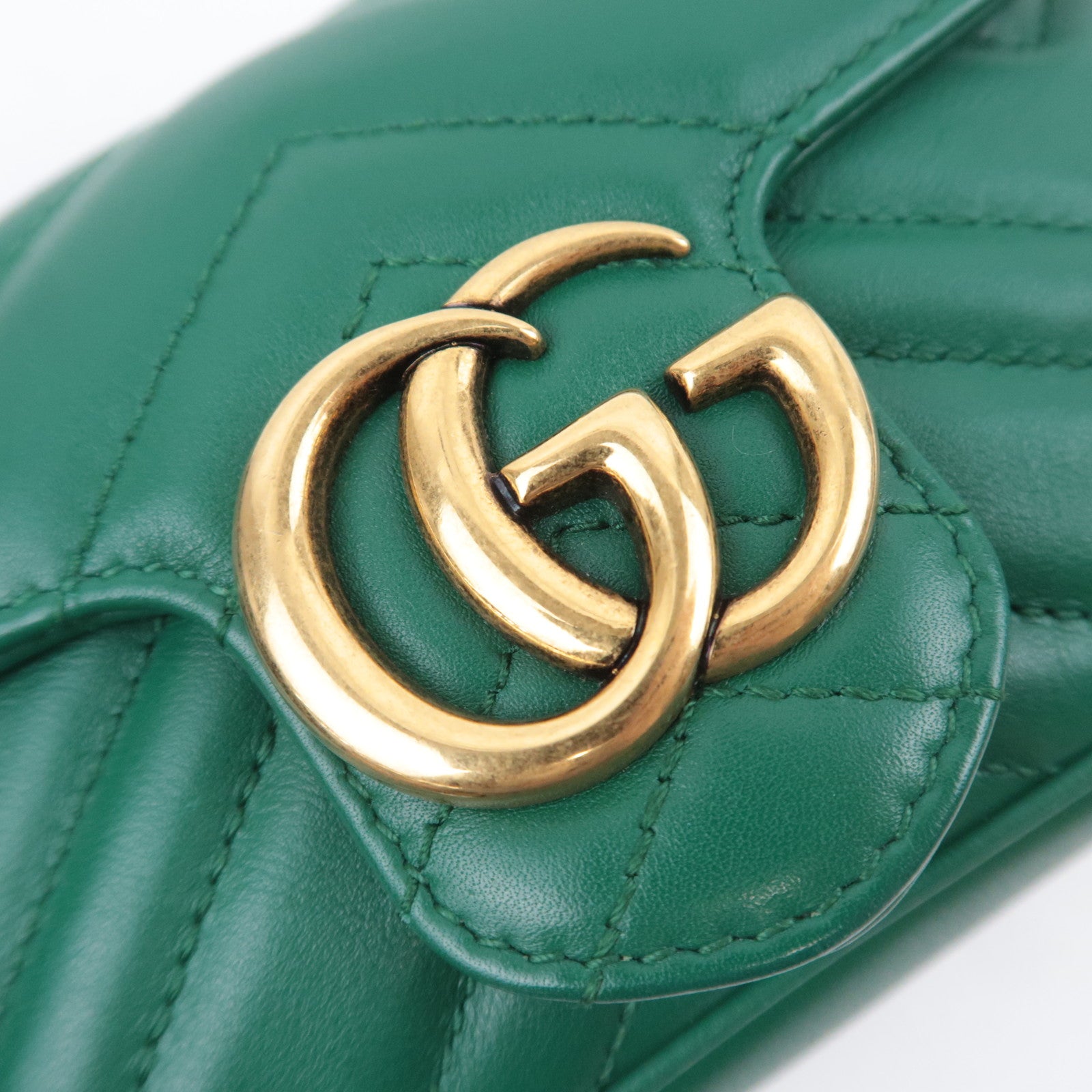 GUCCI GG Marmont Leather Chain Shoulder Bag 476433