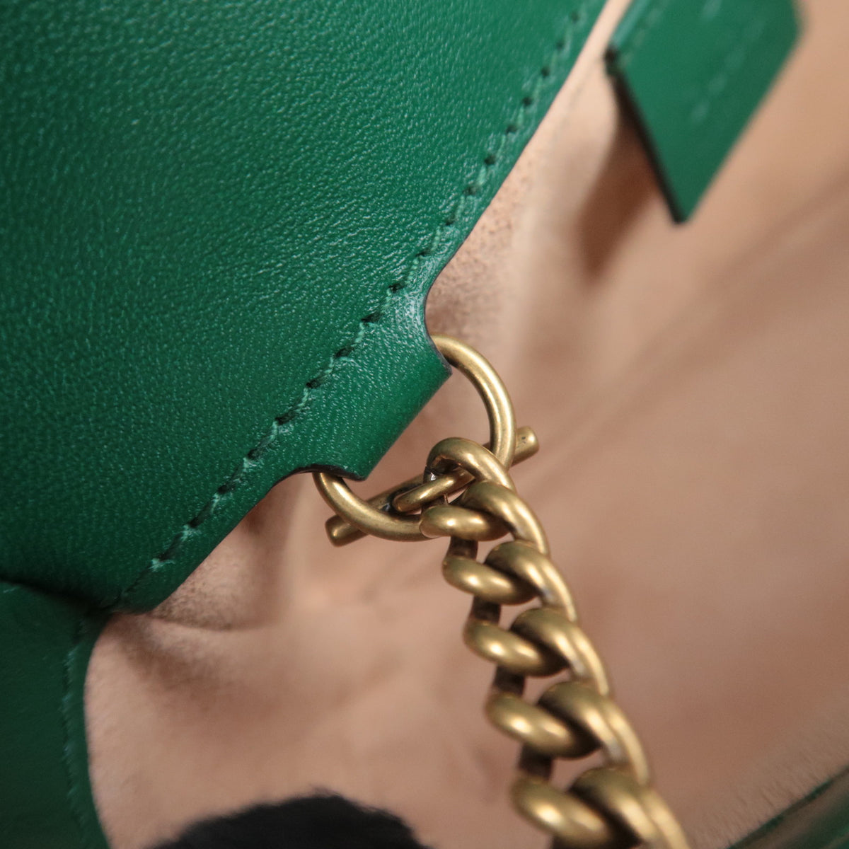 GUCCI GG Marmont Leather Chain Shoulder Bag 476433