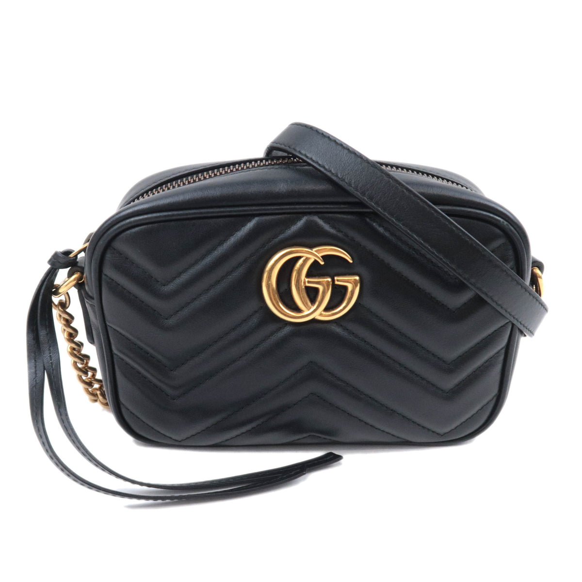 GUCCI GG Marmont Leather Chain Shoulder Bag 44806592137