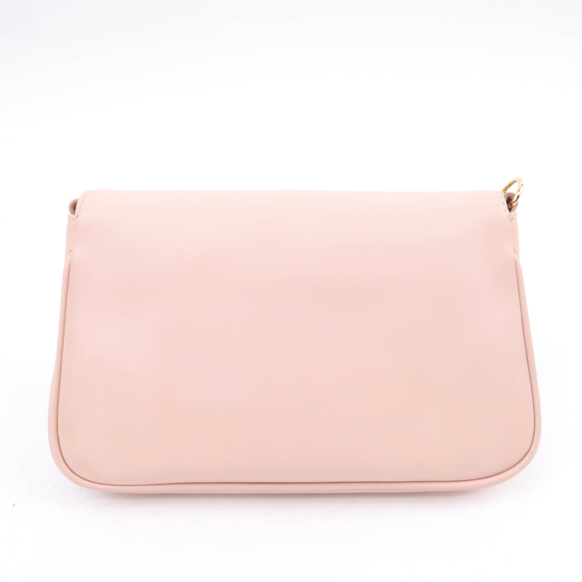 FENDI Leather Chain Shoulder Bag Pink 8M0276