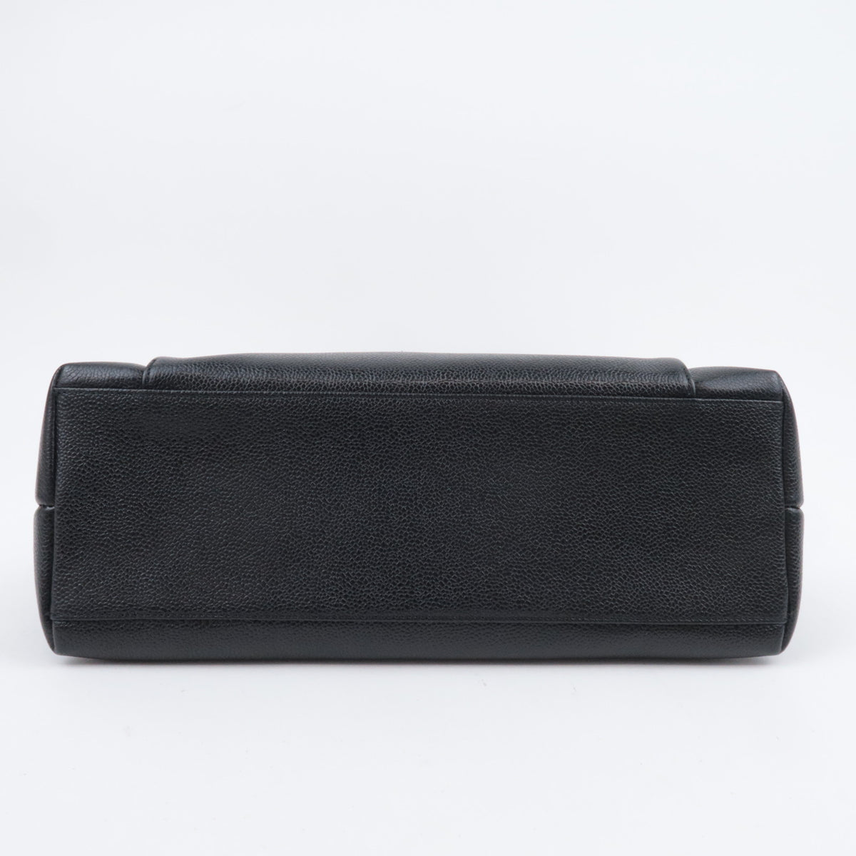 CHANEL Chain Tote Bag Caviarskin Black