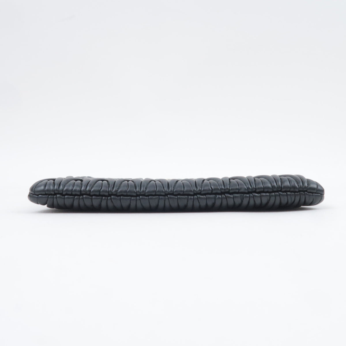 MIU MIU Matelasse Leather Accessory Pouch Black