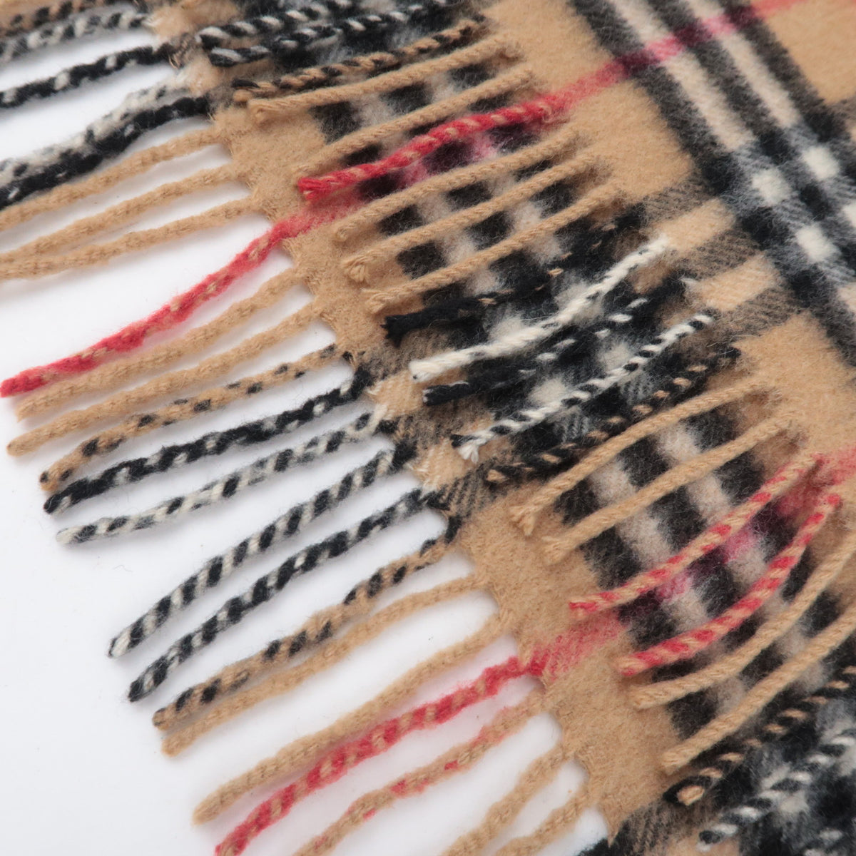 BURBERRY burberrys Nova Plaid Scarf Cashmere Beige