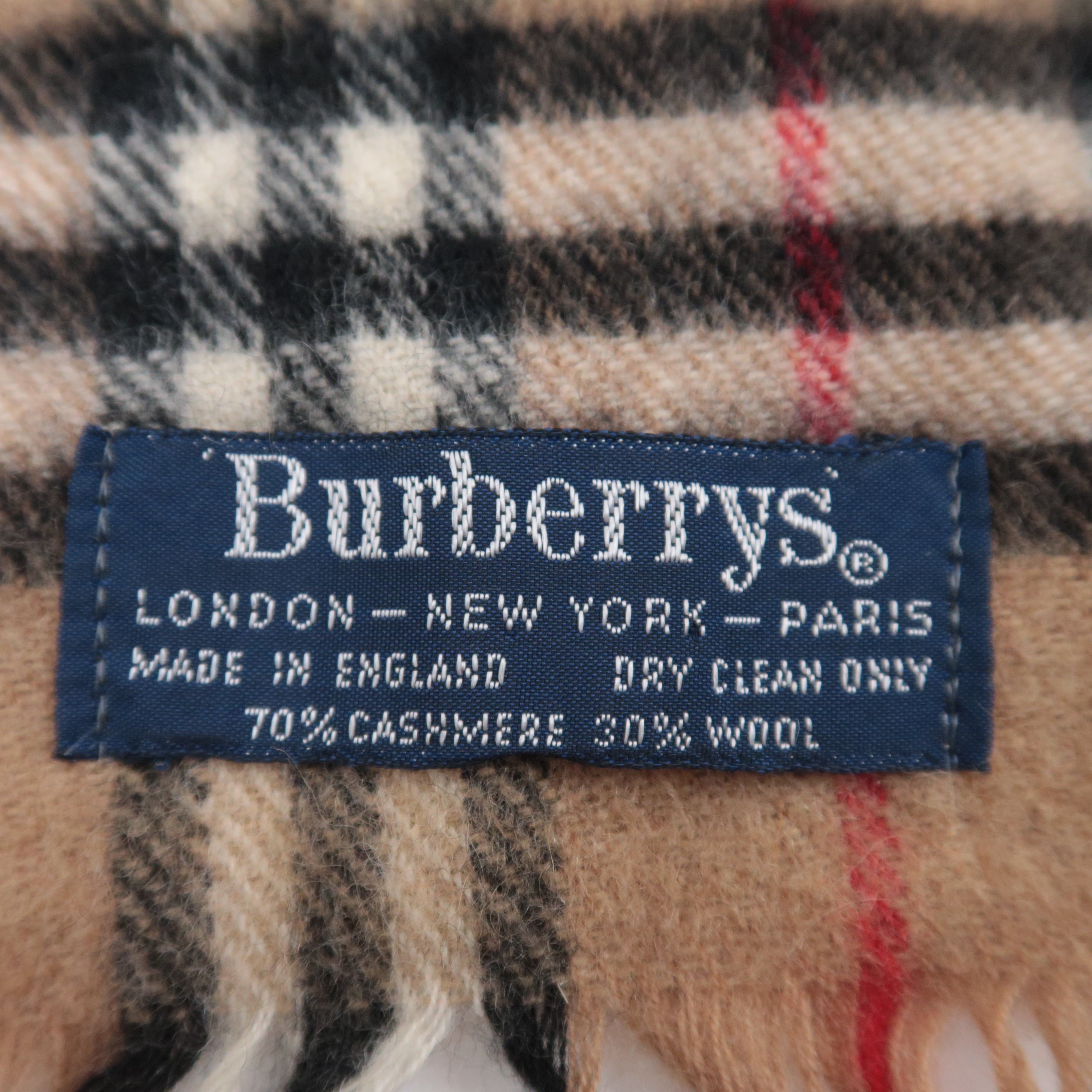 BURBERRY burberrys Nova Plaid Scarf Beige