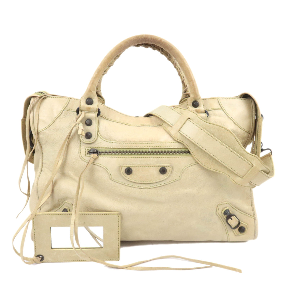 BALENCIAGA The City 2Way Leather Handbag 11574892205