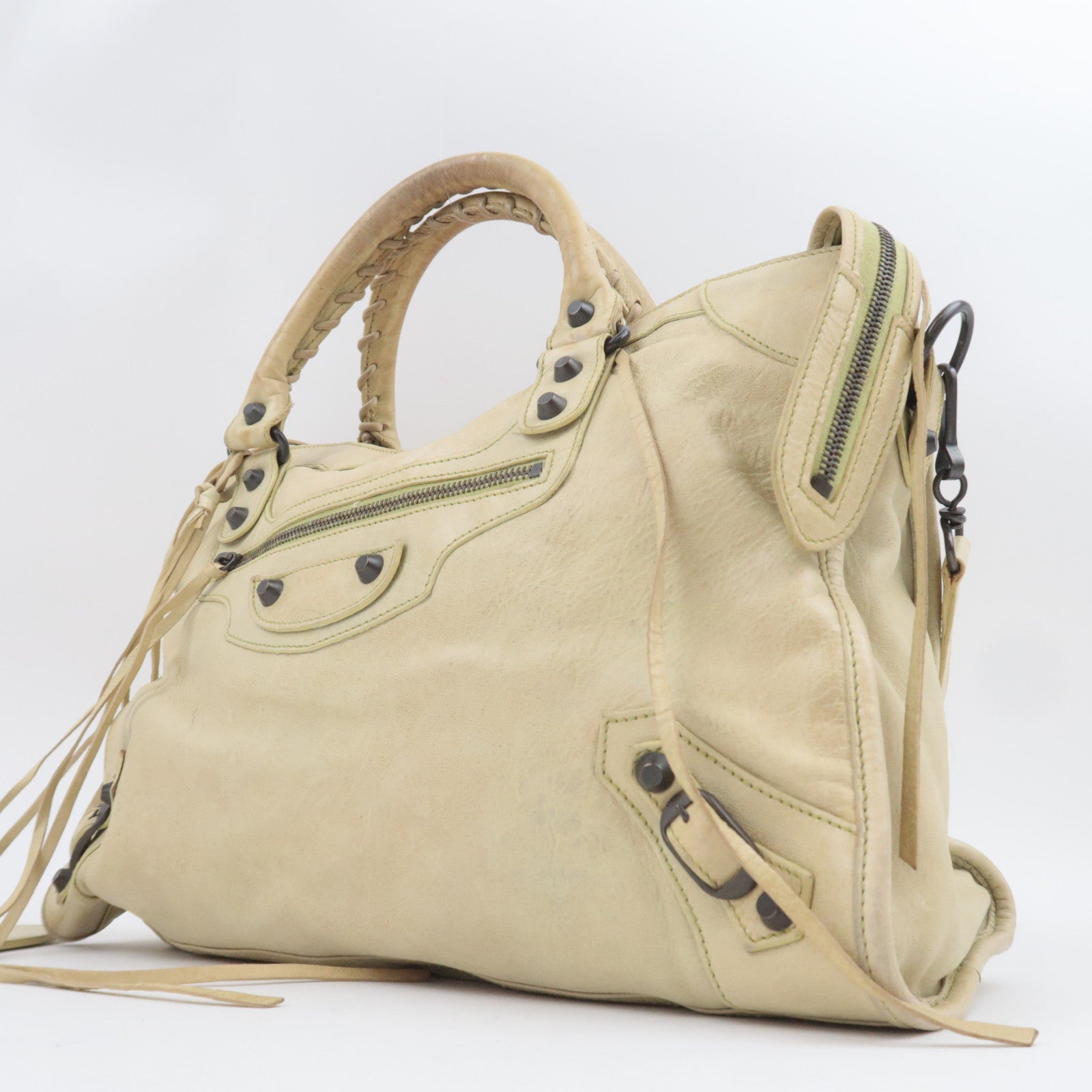 BALENCIAGA The City 2Way Leather Handbag 115748