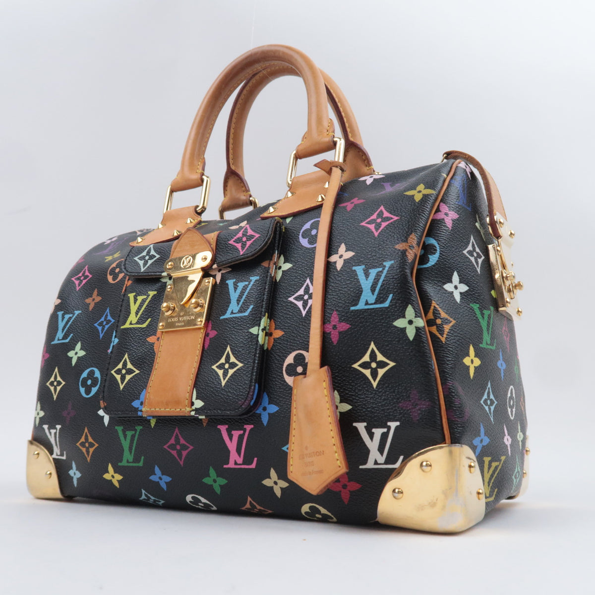 Louis Vuitton Monogram Multicolor Speedy 30 Noir M92642