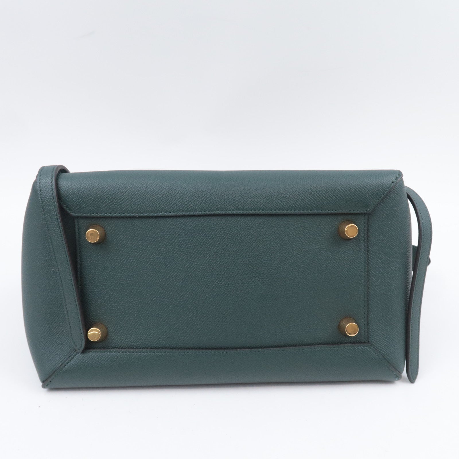 CELINE Belt Bag Mini 2Way Leather Handbag Green