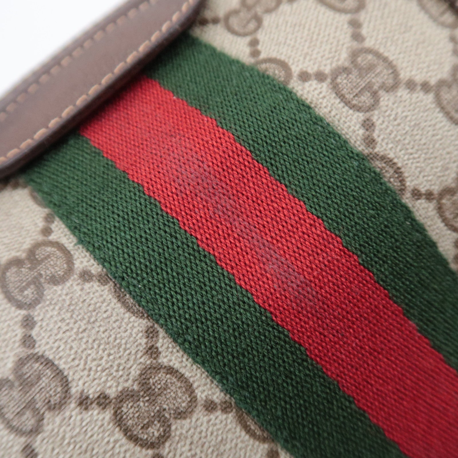 GUCCI Old Gucci Sherry GG Plus Boston Bag