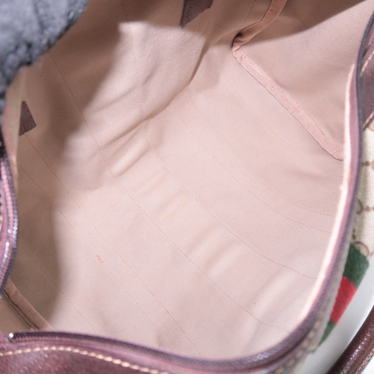 GUCCI Old Gucci Sherry GG Plus Boston Bag