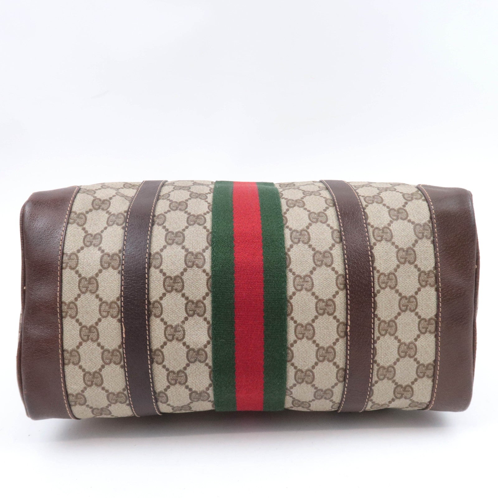 GUCCI Old Gucci Sherry GG Plus Boston Bag