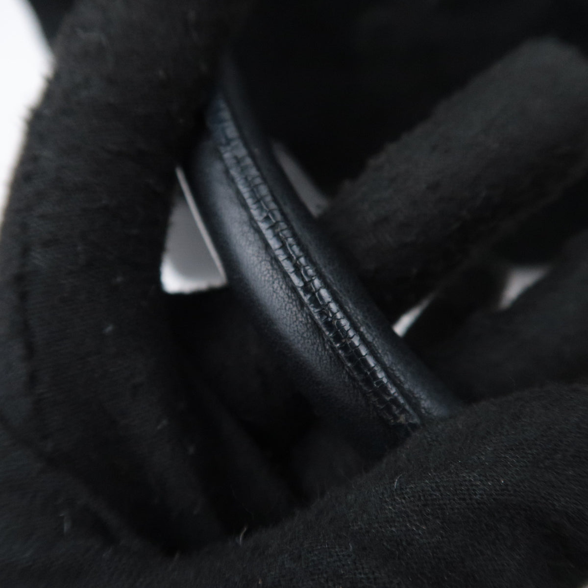 LOEWE Anagram Fusta Suede Tote Bag Black