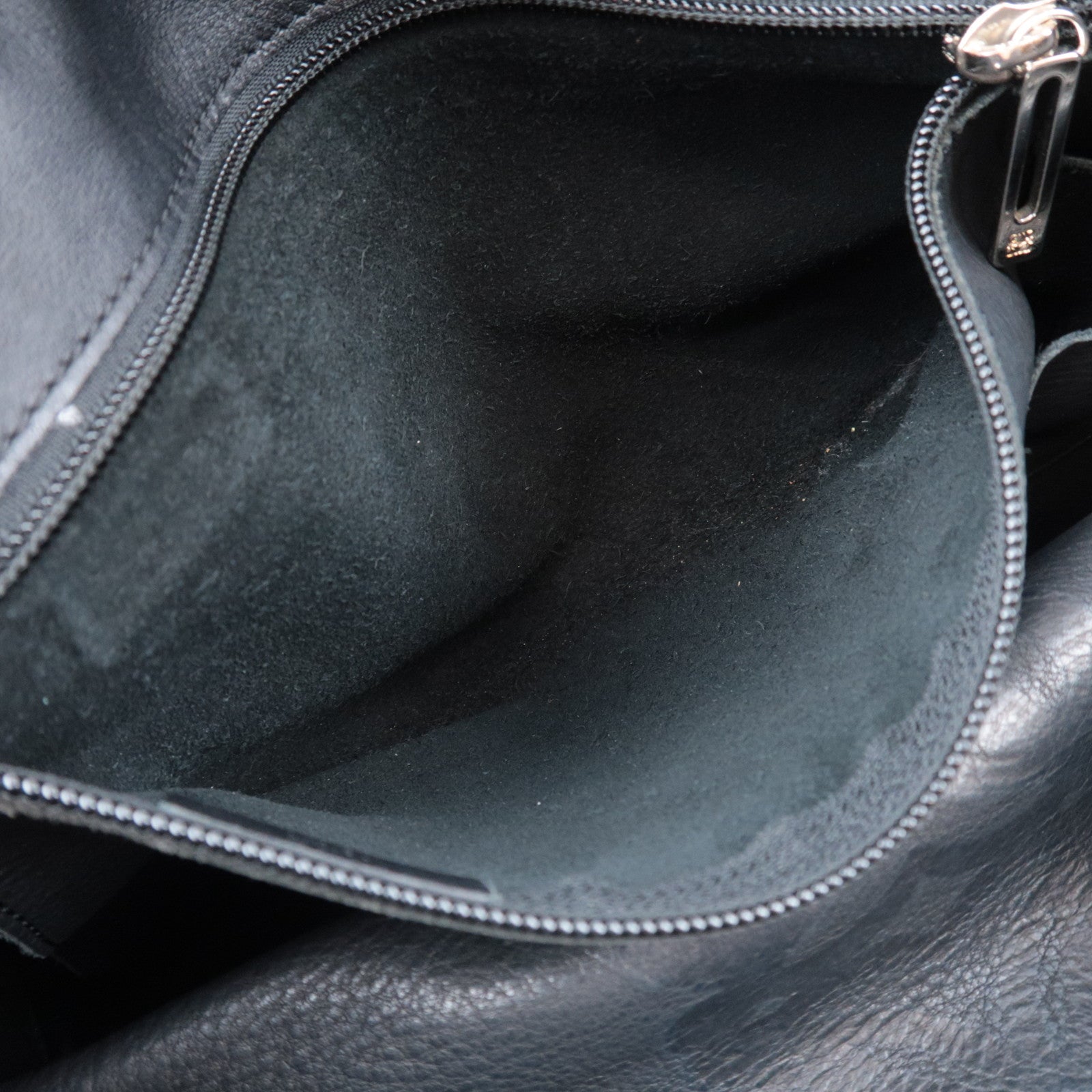 LOEWE Anagram Fusta Suede Tote Bag Black