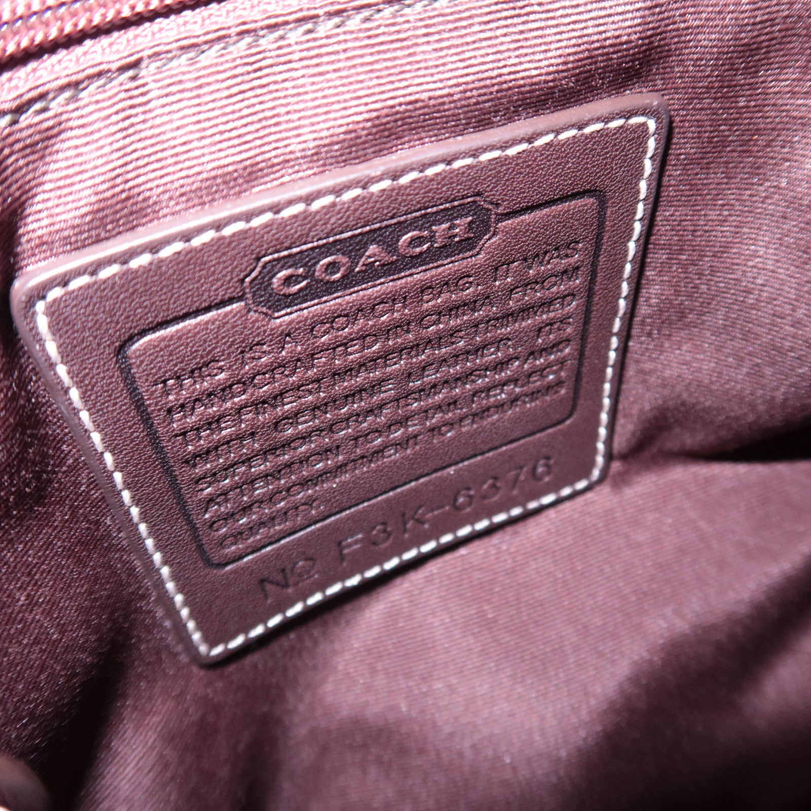 COACH Signature Canvas Shoulder Bag Brown 6376