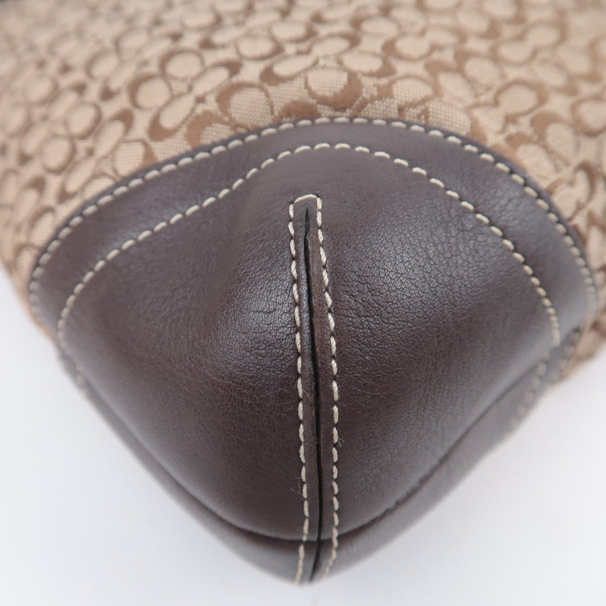 COACH Signature Canvas Shoulder Bag Brown 6376