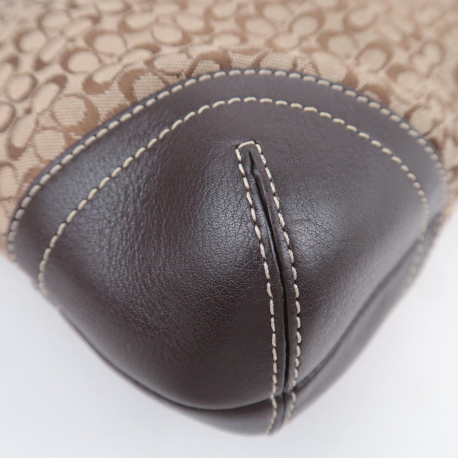 COACH Signature Canvas Shoulder Bag Brown 6376