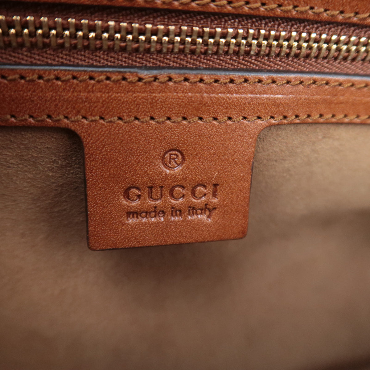 GUCCI GG Supreme Boston Bag Beige