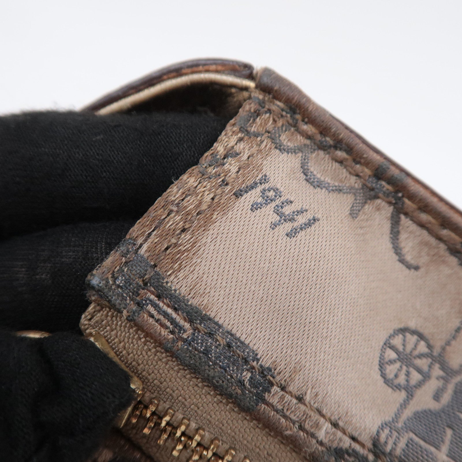 COACH Patchwork Canvas Tote Bag Gold Multicolor F17098