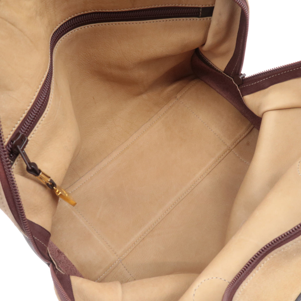 LOEWE Amazona 32 Suede Handbag Beige