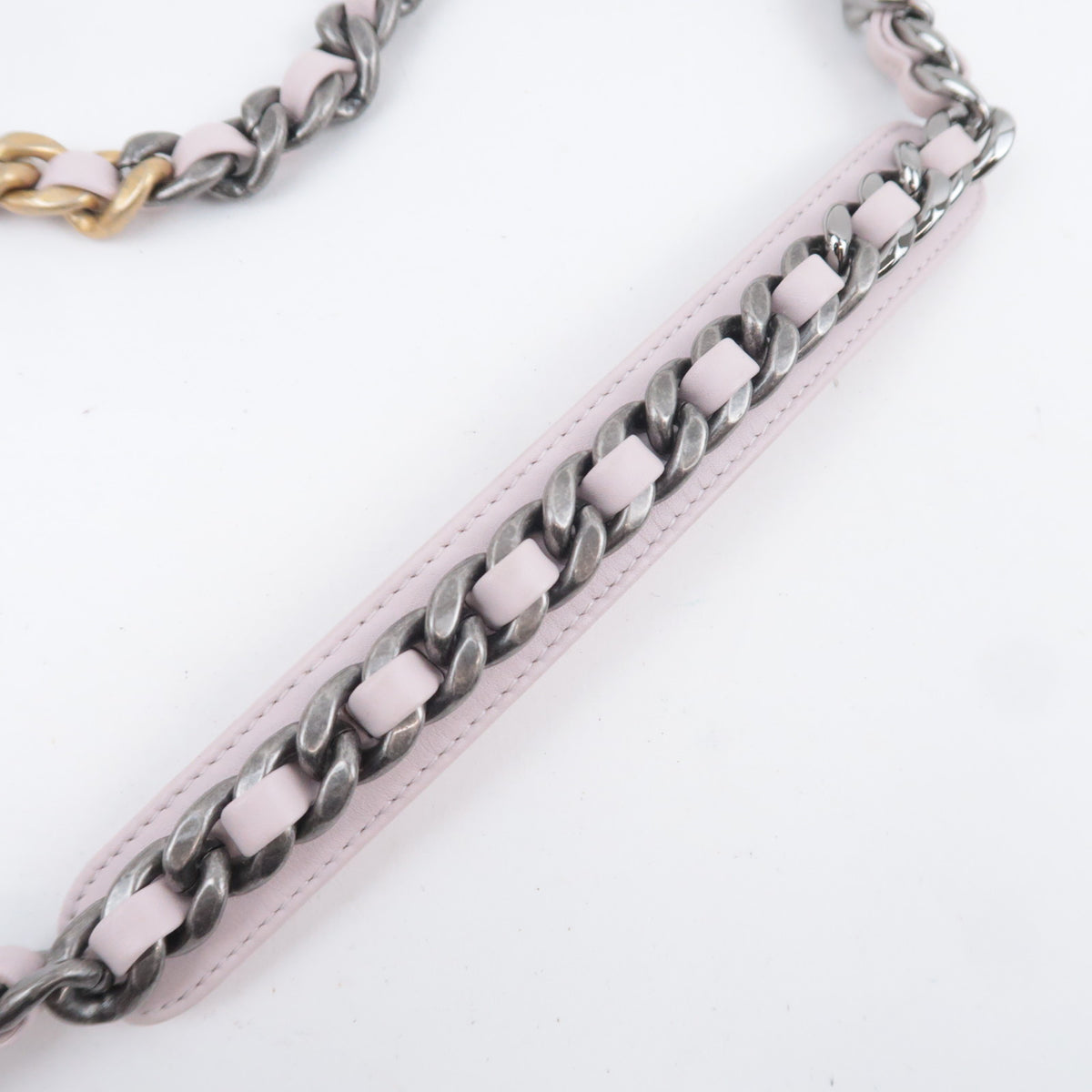 CHANEL 19 Dixneuf 2Way Fur Chain Shoulder Bag Pink