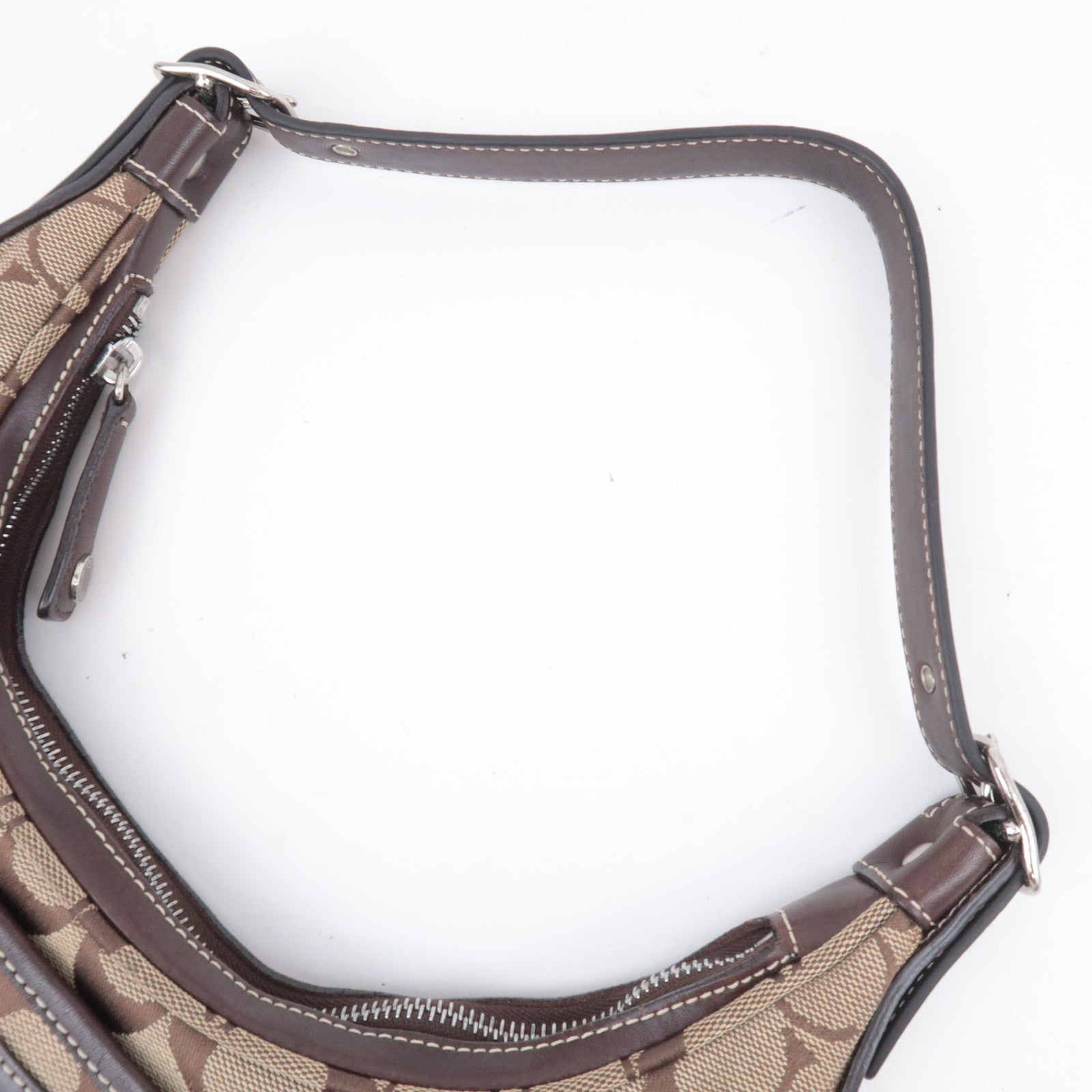 COACH Signature Canvas Leather Shoulder Bag 6045