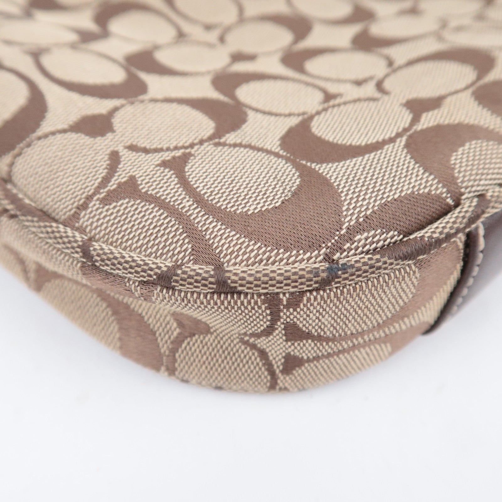 COACH Signature Canvas Leather Shoulder Bag 6045