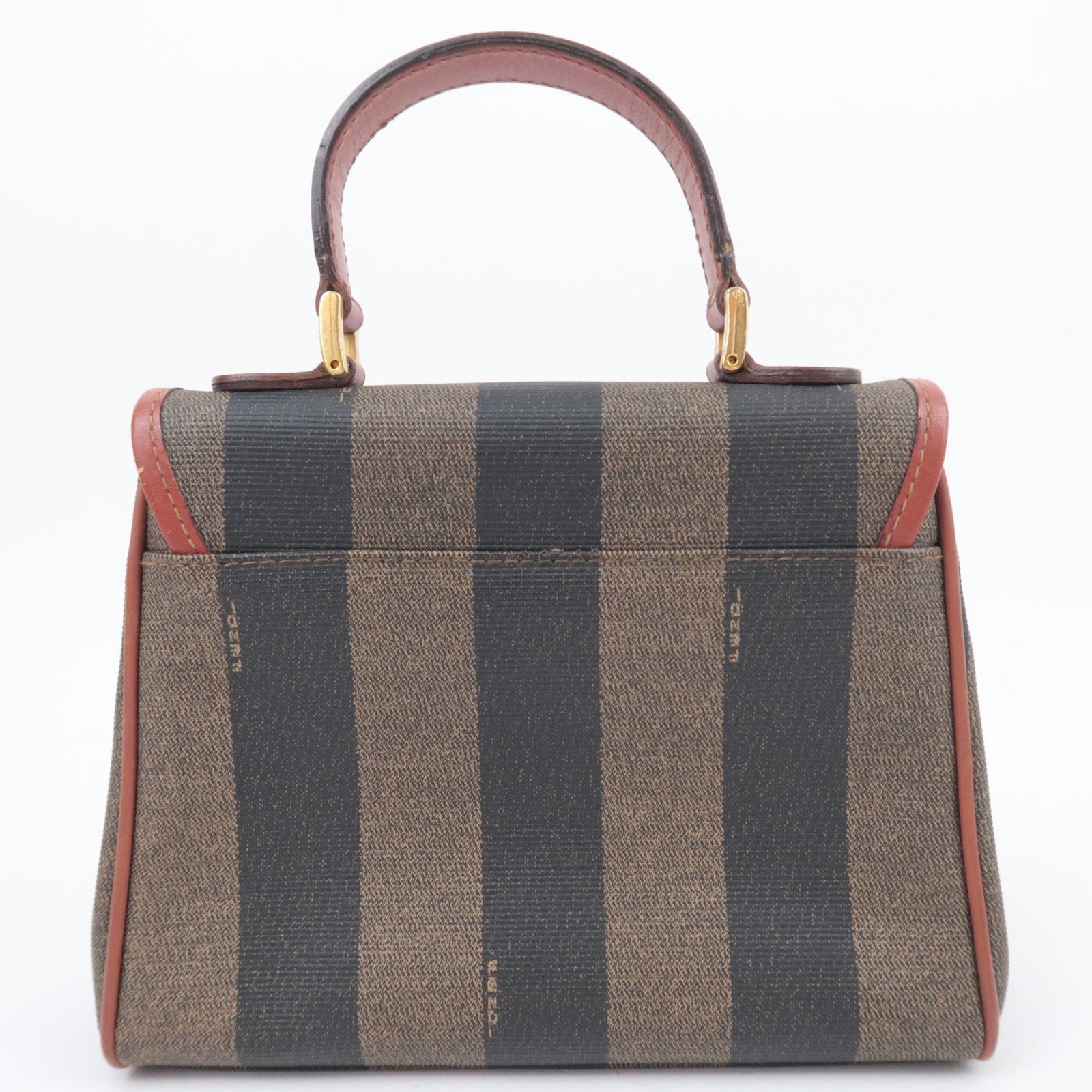 FENDI Pequin Stripe 2Way Top Handle Bag 11652