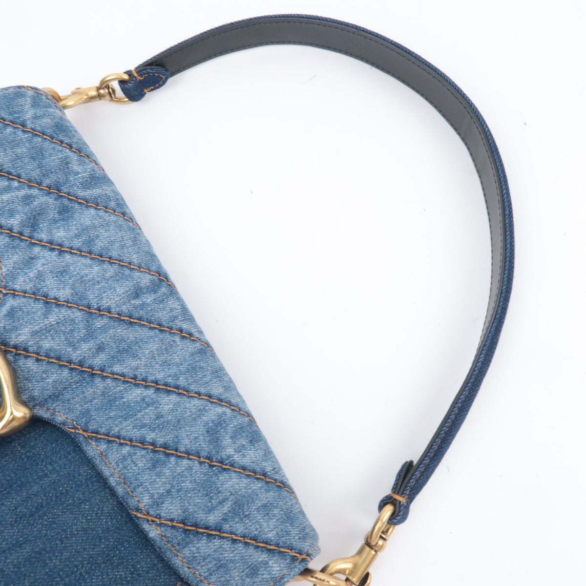COACH Tabby 26 Denim Shoulder Bag Blue 89147