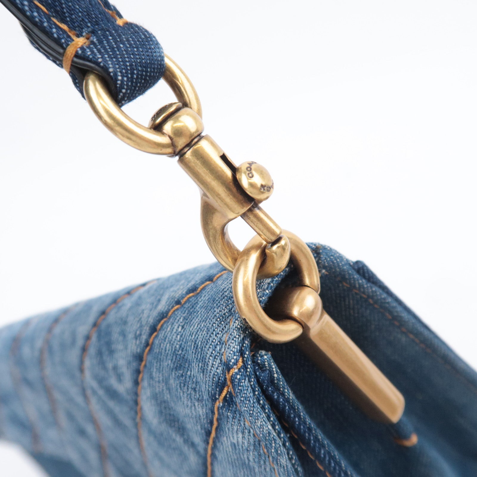COACH Tabby 26 Denim Shoulder Bag Blue 89147