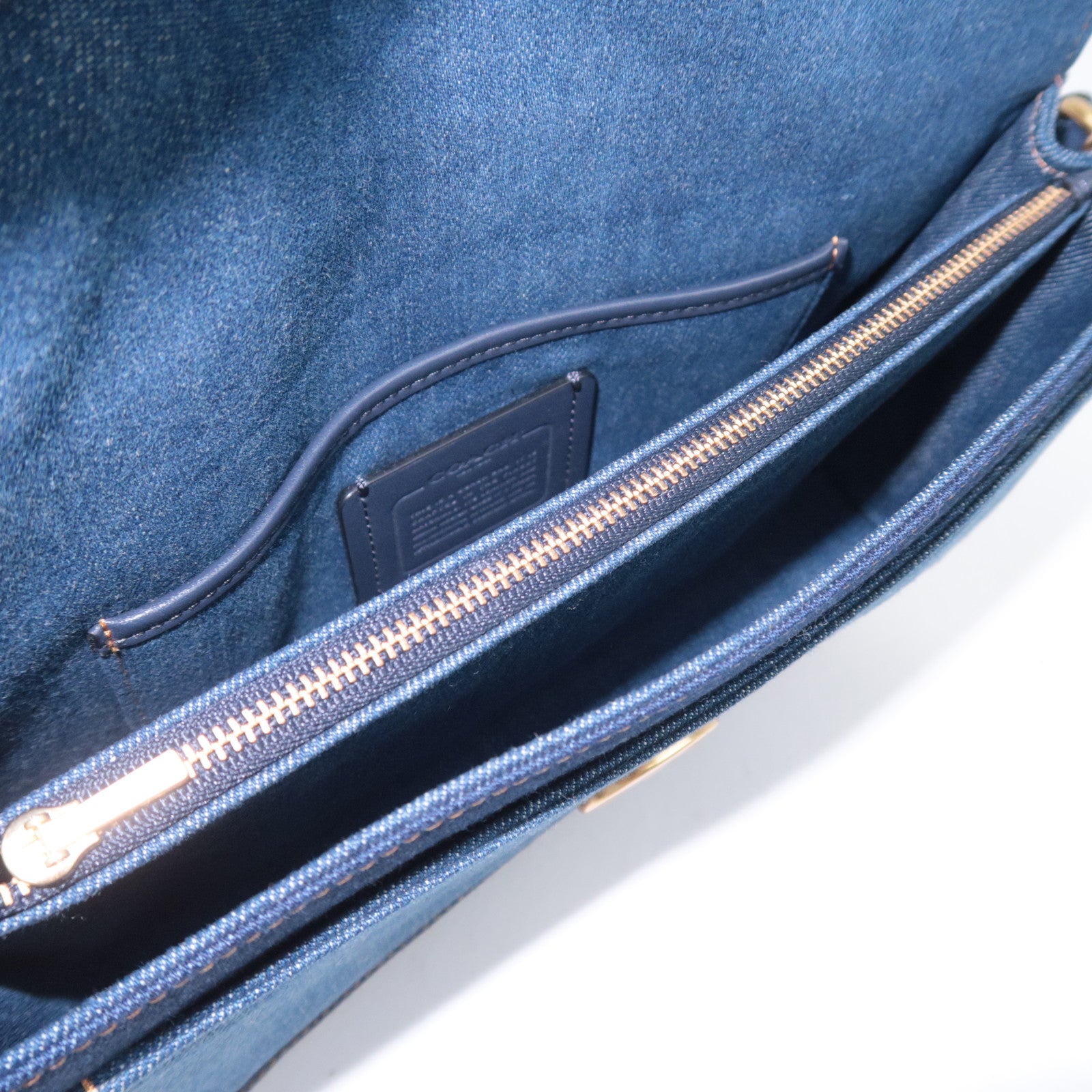 COACH Tabby 26 Denim Shoulder Bag Blue 89147