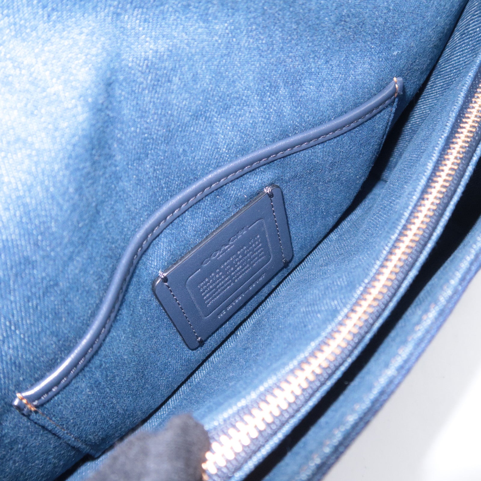 COACH Tabby 26 Denim Shoulder Bag Blue 89147