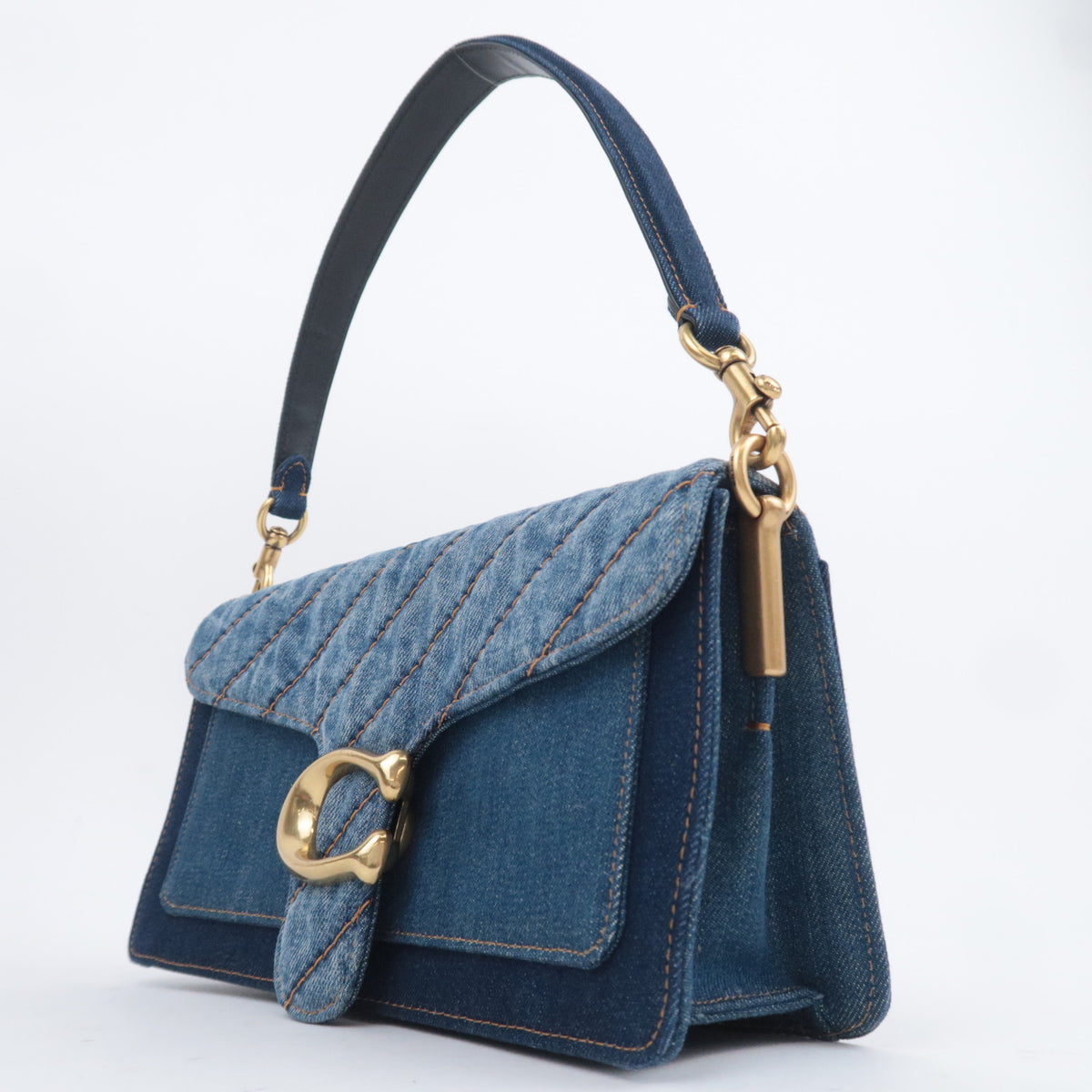 COACH Tabby 26 Denim Shoulder Bag Blue 89147