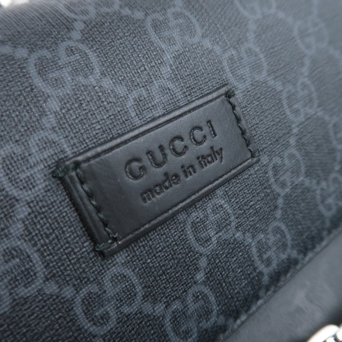 GUCCI GG Supreme Luggage Case Black 474356