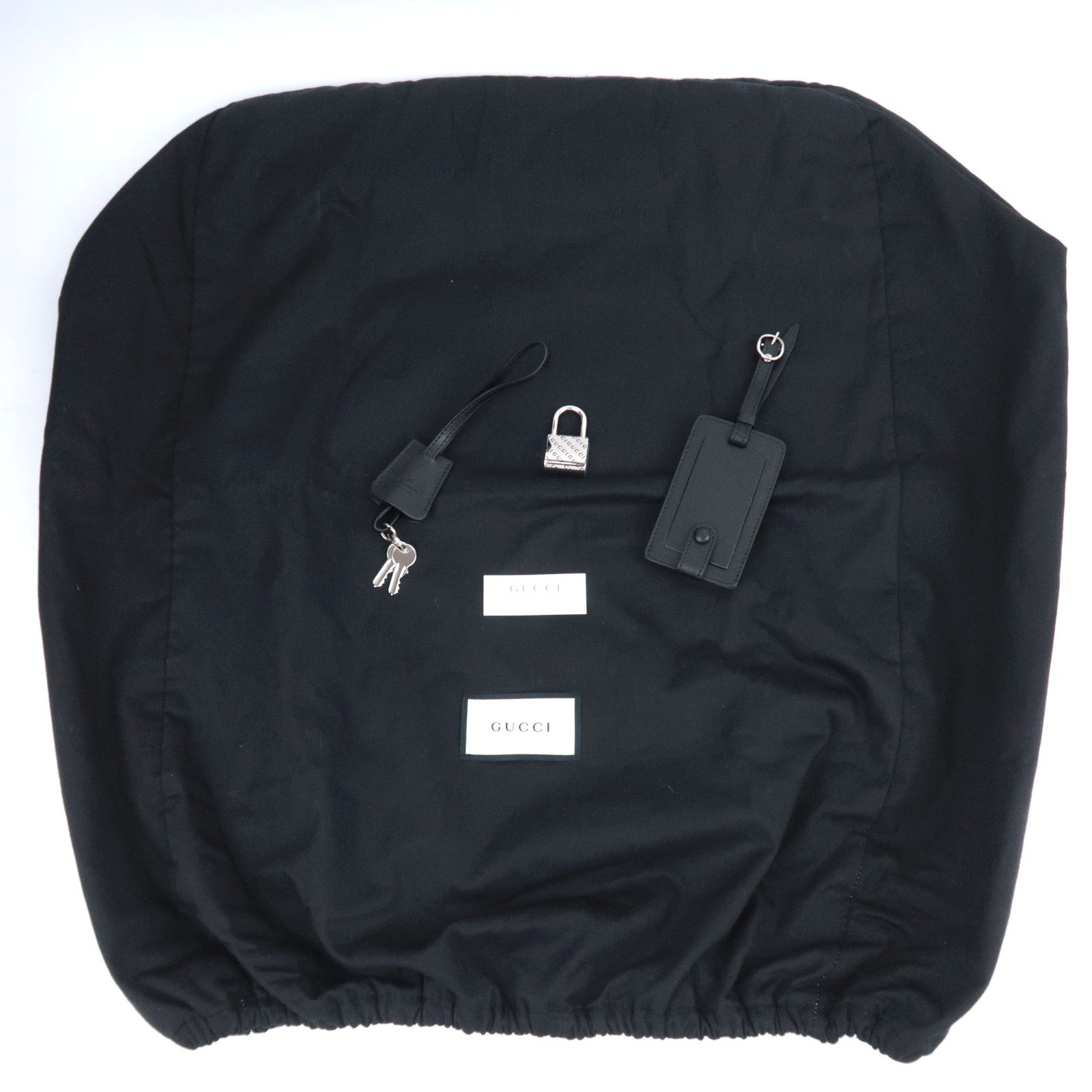 GUCCI GG Supreme Luggage Case Black 474356