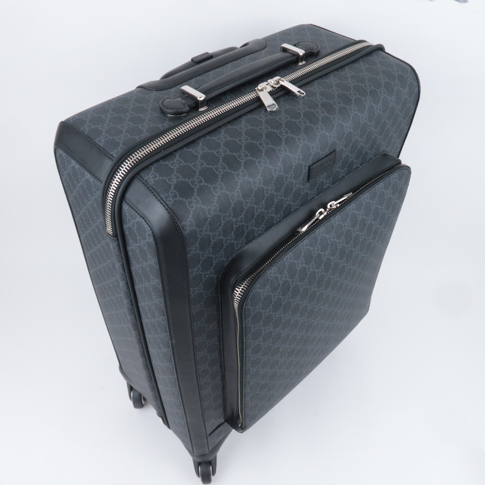 GUCCI GG Supreme Luggage Case Black 474356