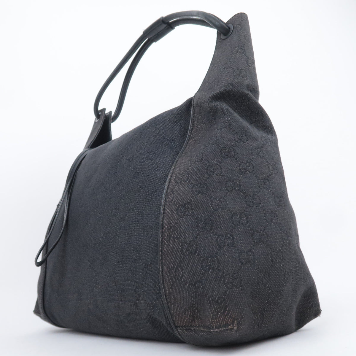 GUCCI GG Canvas Hobo Shoulder Bag 01292