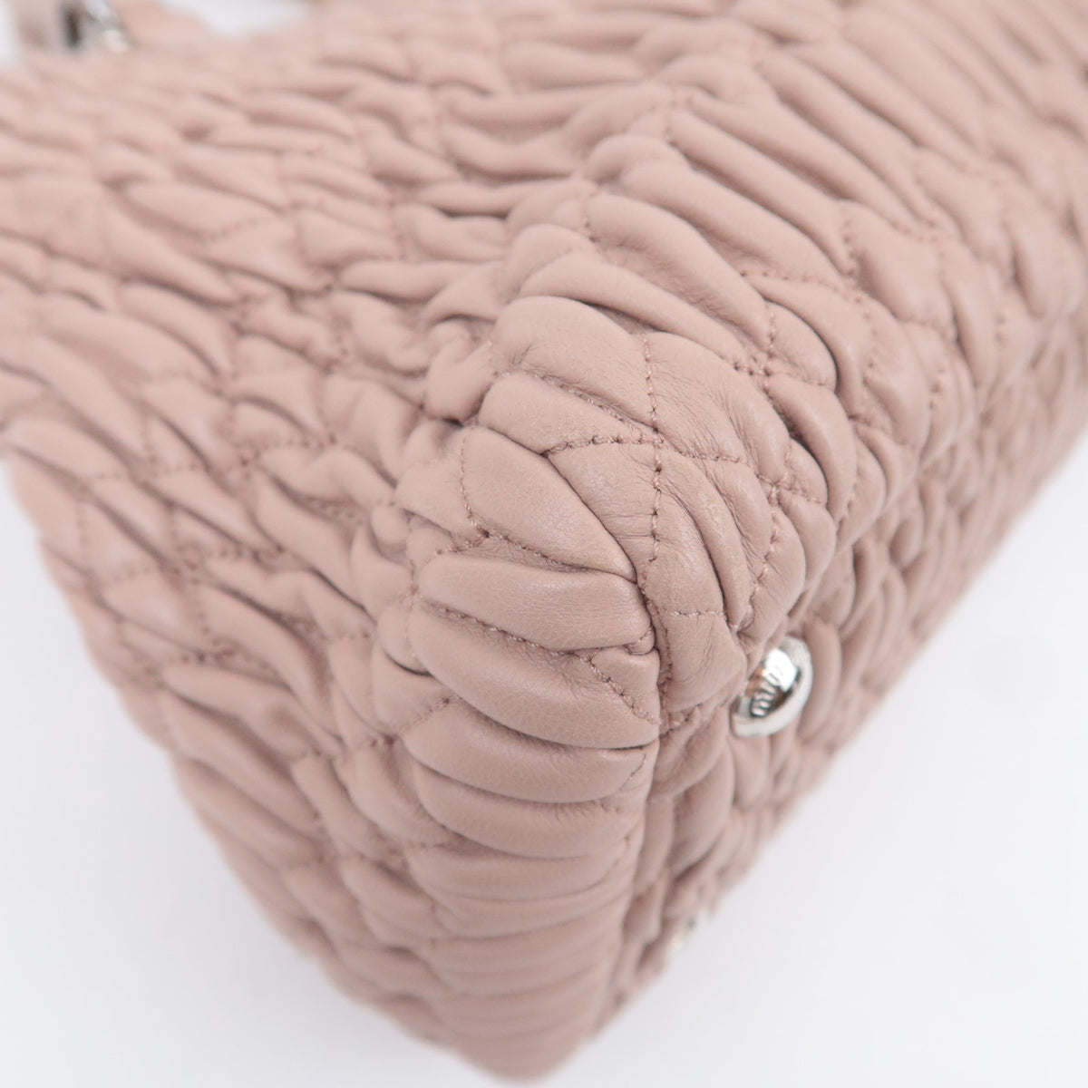 MIU MIU Matelasse 2Way Bijou Chain Shoulder Bag 5BA958