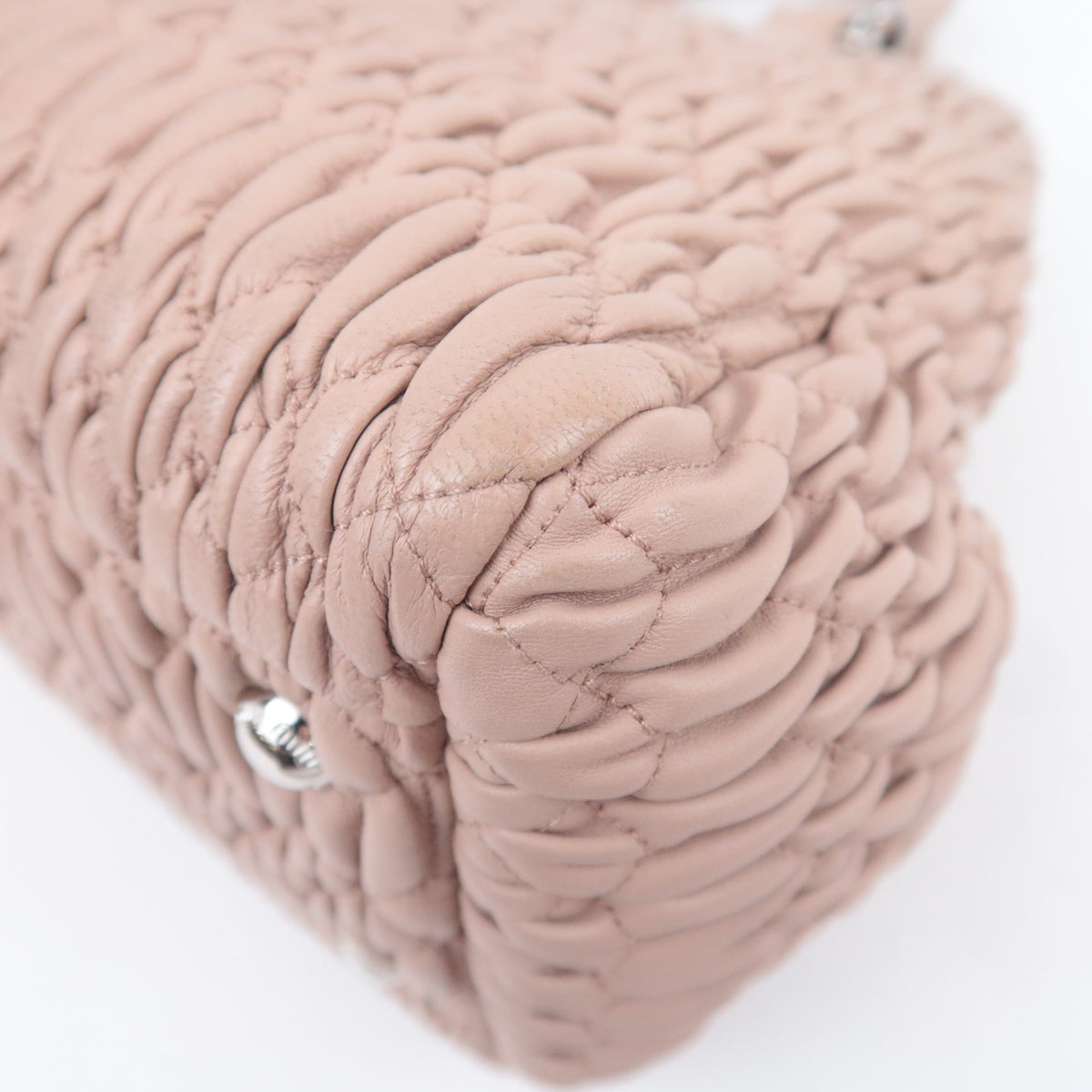 MIU MIU Matelasse 2Way Bijou Chain Shoulder Bag 5BA958