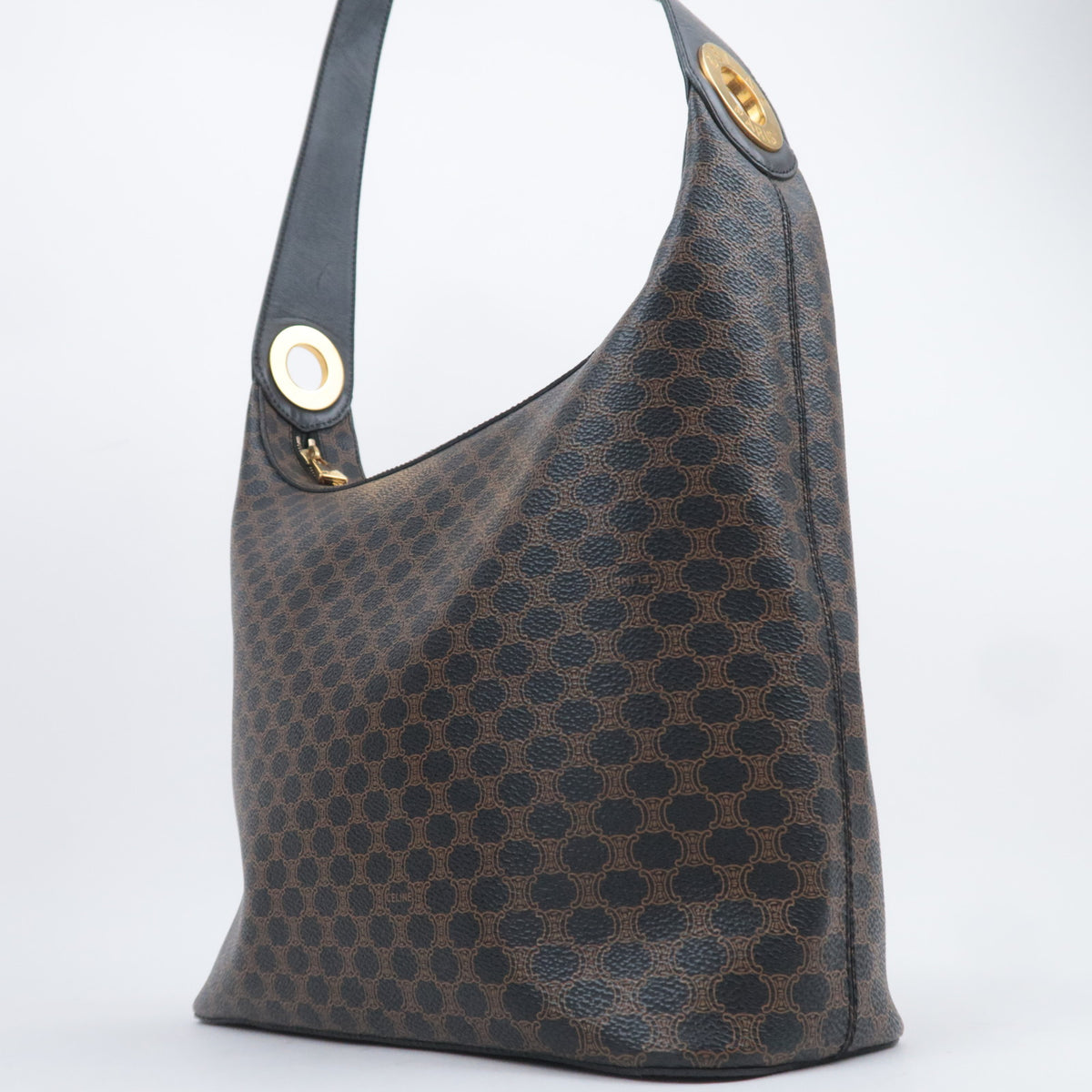 CELINE Macadam Hobo Shoulder Bag